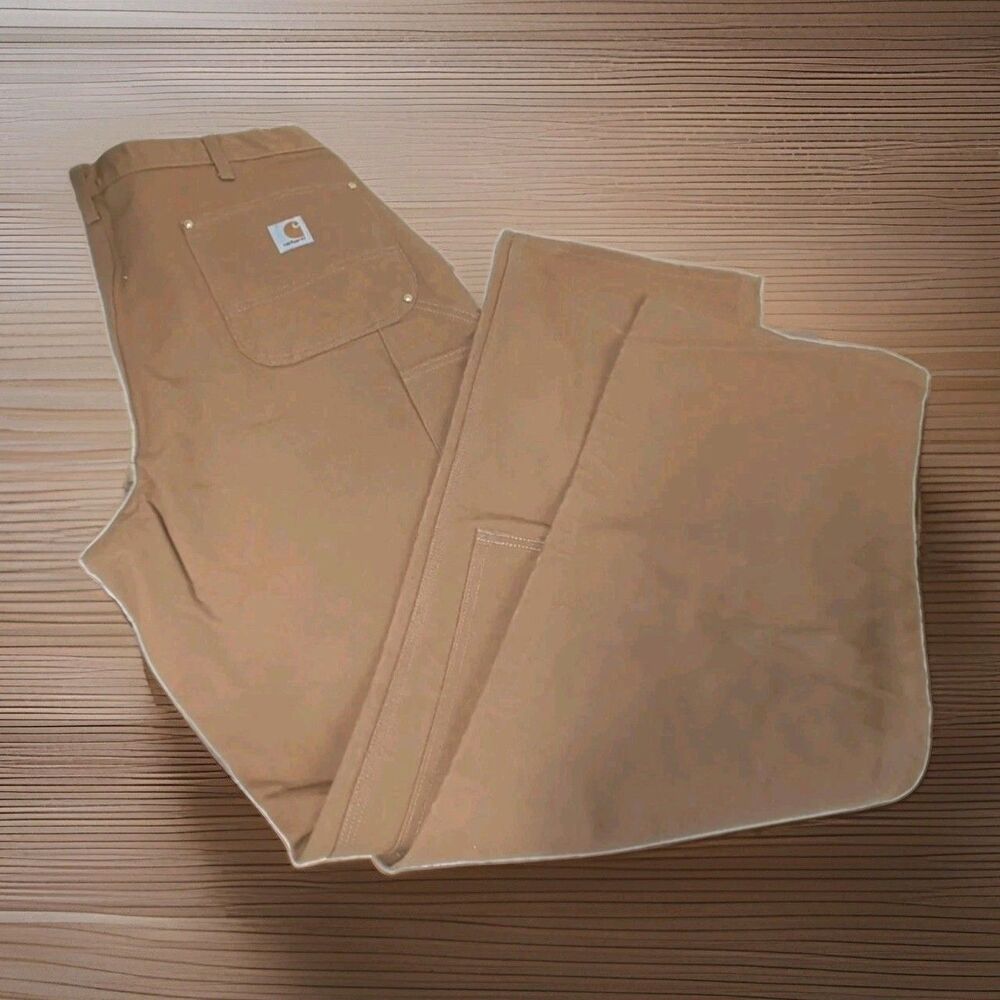 Carhartt B01 BRN USA Made Double Knee Duck Canvas Work Pants 40x 34 NWT
